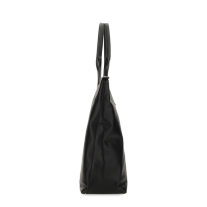 Adamo Medium Calfskin Shopping Bag - Black - Image 3