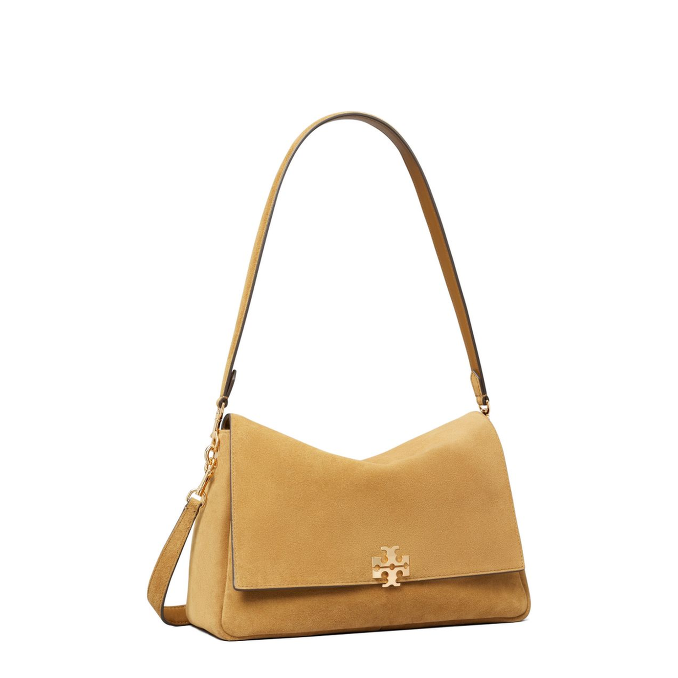 Medium Suede Shoulder Bags - Brown - Image 6