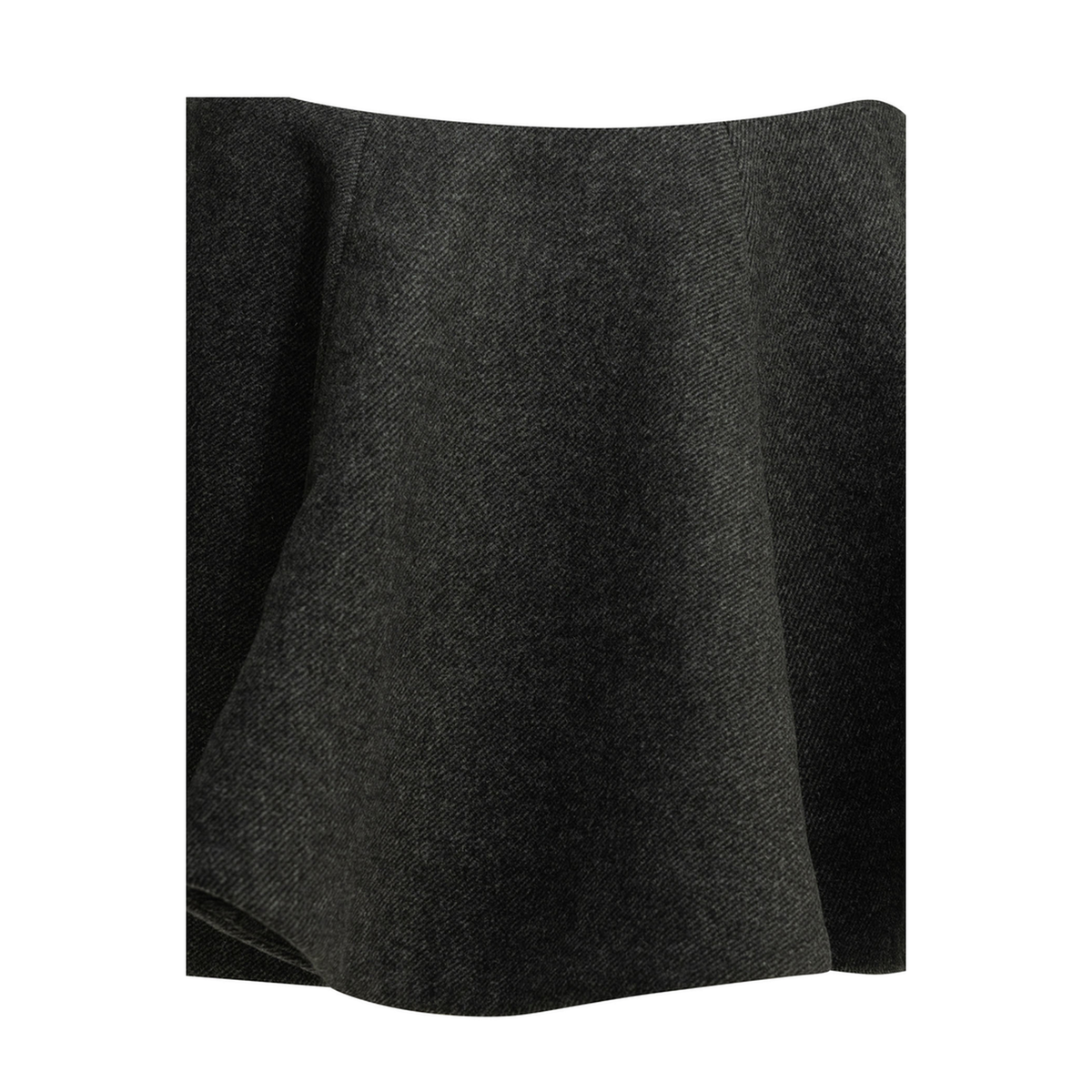 Flared Wool Miniskirt - Image 3