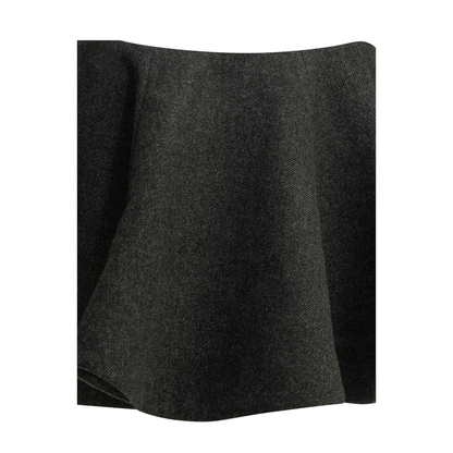 Flared Wool Miniskirt - Image 3