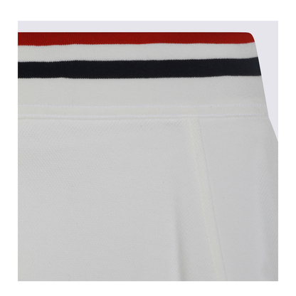 Striped-Trim A-Line Mini Skirt White - Image 6