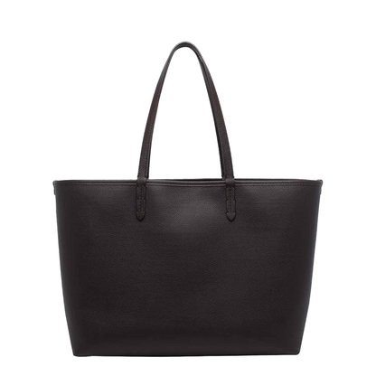 Bloomsbury Medium Calfskin Tote - Peat Brown / Sand Beige - Image 3