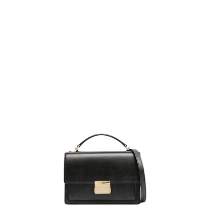 Black Leather Venezia Handbag - Image 1