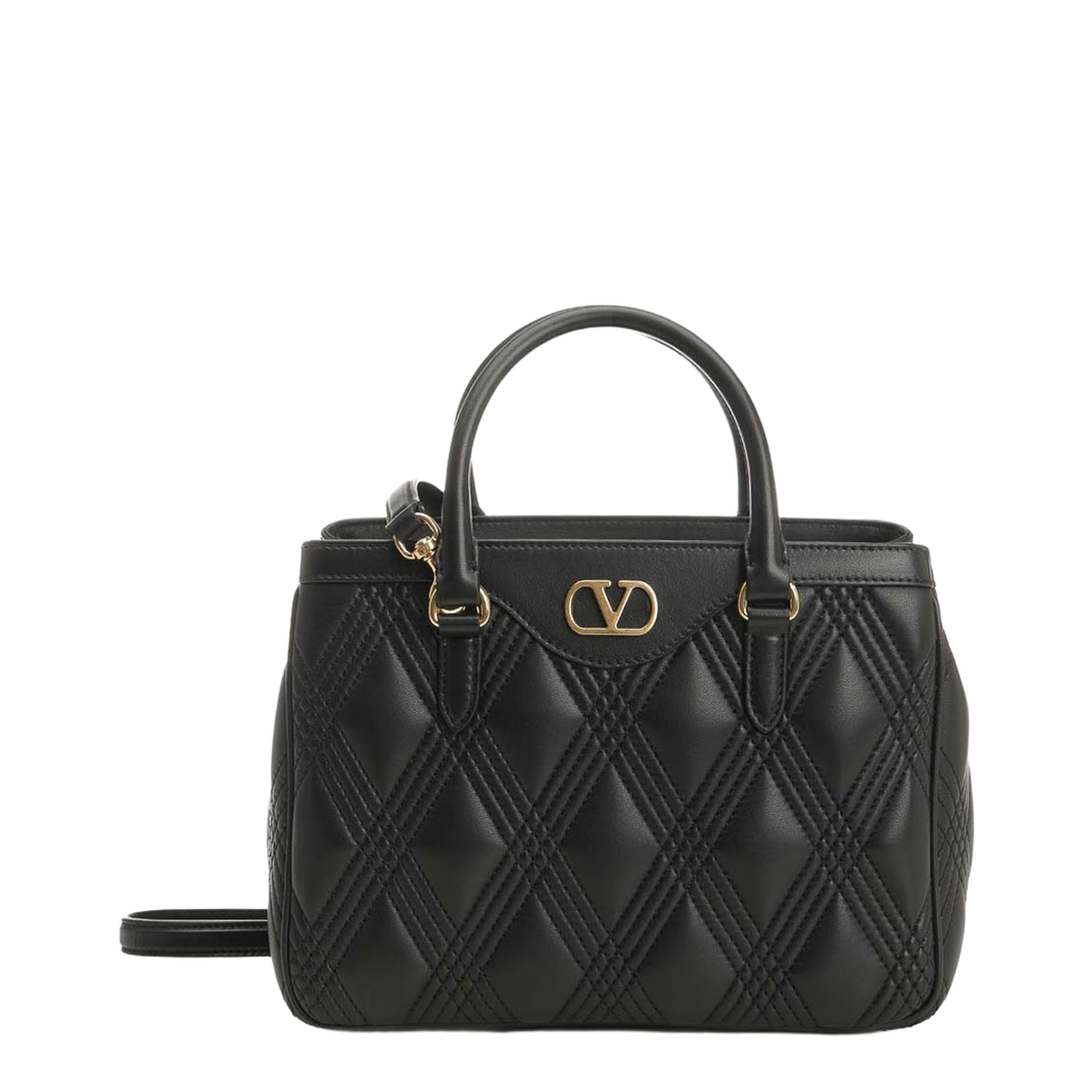 Black Leather Shoulder Bag - Image 1