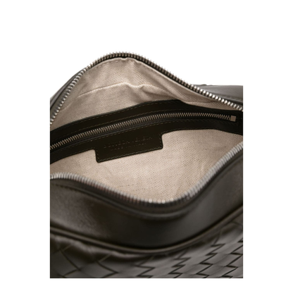 Intrecciato Small Leather Camera Bags - Brown - Image 3