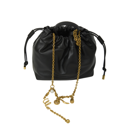 Icons Small Soft Leather Shoulder Bag - Noir - Image 4