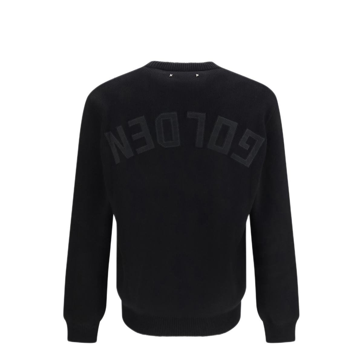 Black Ribbed Knit Sweater - Image 2