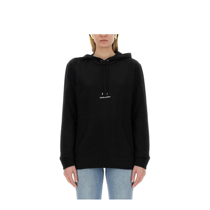 Black Cotton Sweatshirt - Image 1