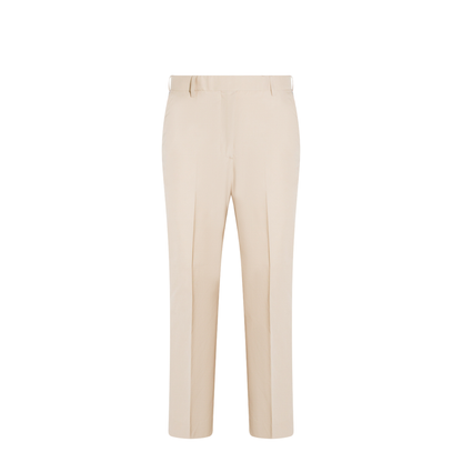 Relaxed Classic Beltloop Trouser With Gg Tape Details In Wrinkle Free Cotton Suiting - Image 1