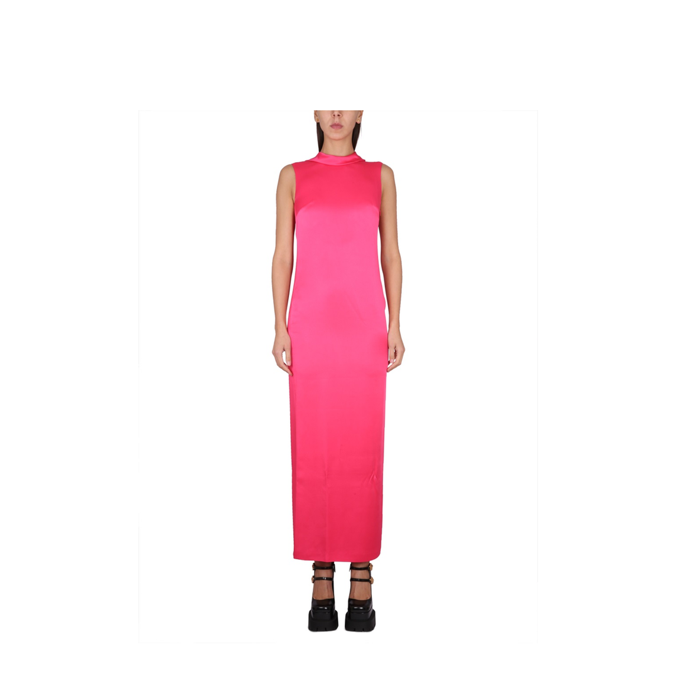 Long Dress With Ring Neckline - Image 1