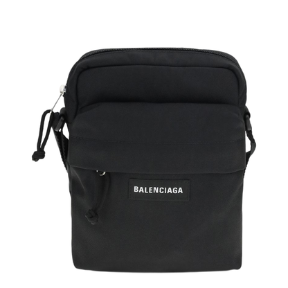 Explorer Recycled Nylon Crossbody Pouch - Black - Image 1