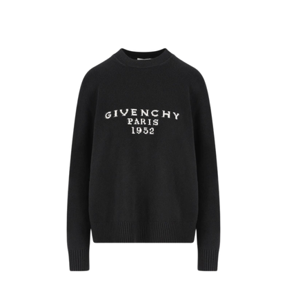 Black Wool and Cashmere Sweater - Image 1