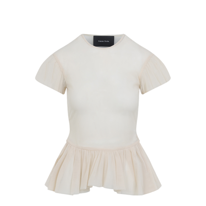 Sheer Ballet Peplum Top - Image 3