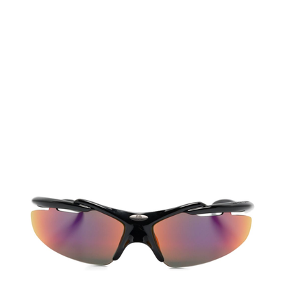 Turbo D-frame Sunglasses in Black - Image 1