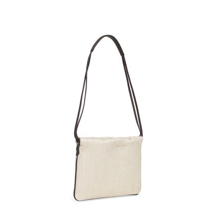 Canvas Shoulder Bag - Beige - Image 2