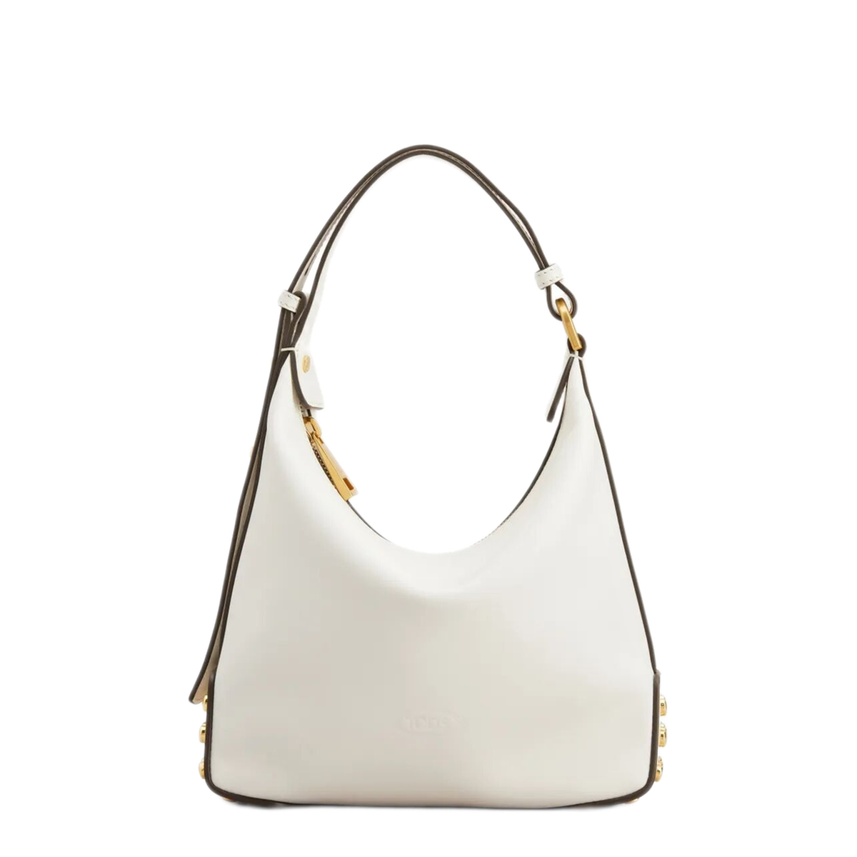 Mini Calf Leather Shoulder Bag - White - Image 1