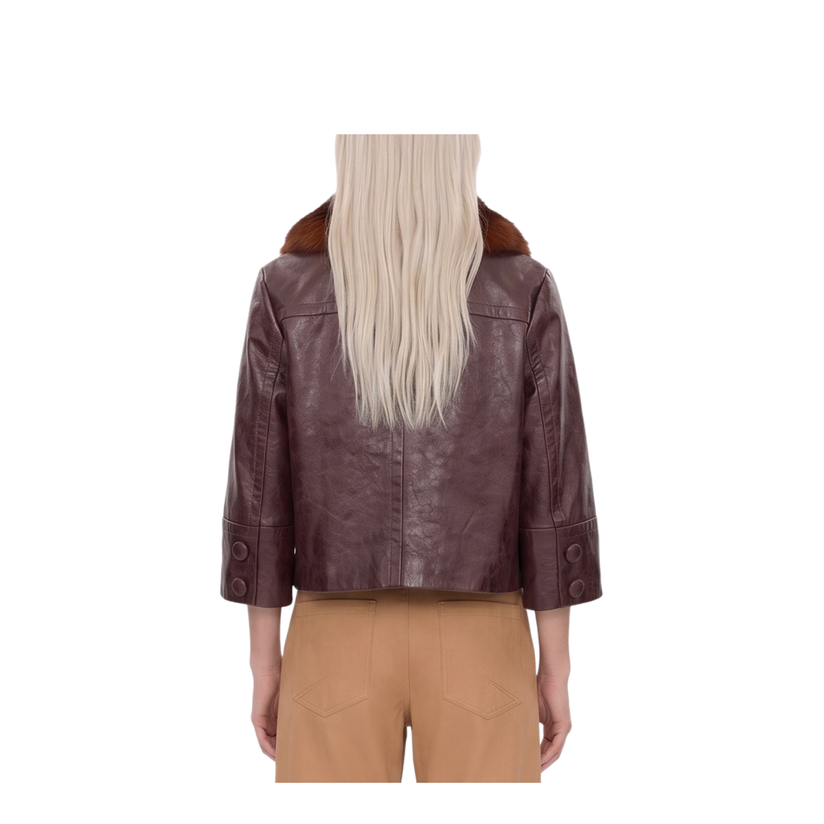 Short Leather Jacket - Image 3