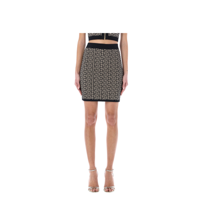 Monogram Jacquard Knit Skirt - Image 2