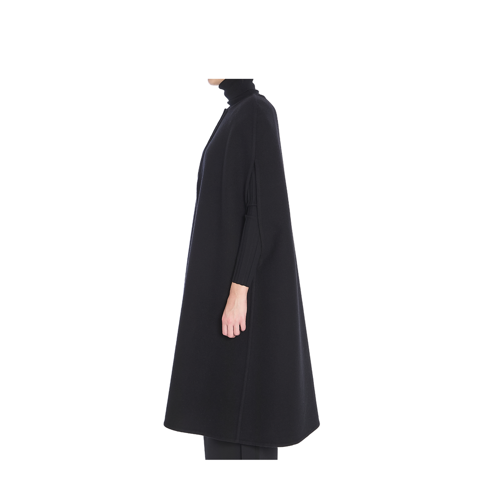 Fluffy Cashmere Blend Cape - Image 3