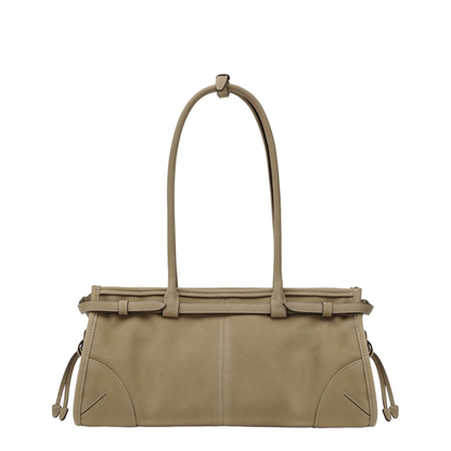 Bonnie Medium Nubuck Leather Handbag - Deserto - Image 2
