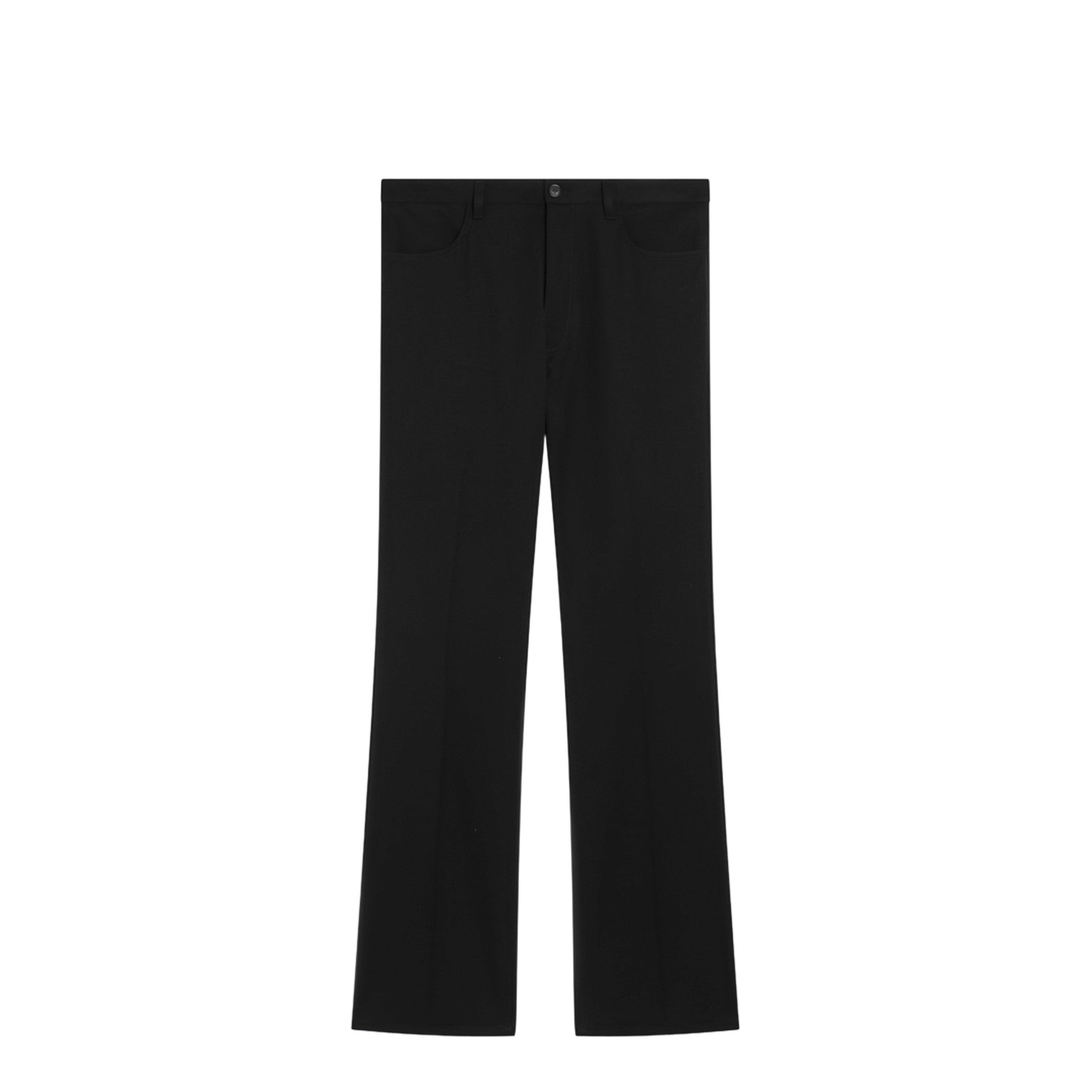 Black Straight Tailored Pants - Image 1