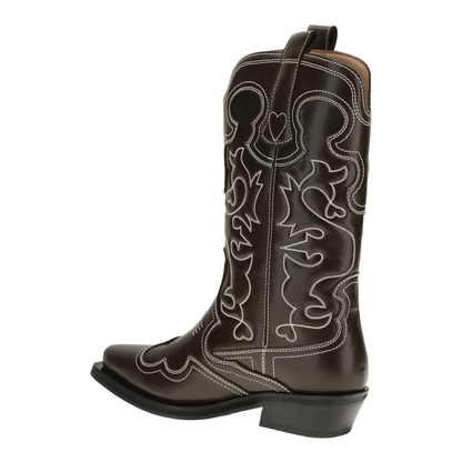 Faux-Leather Texan Boots - Image 3