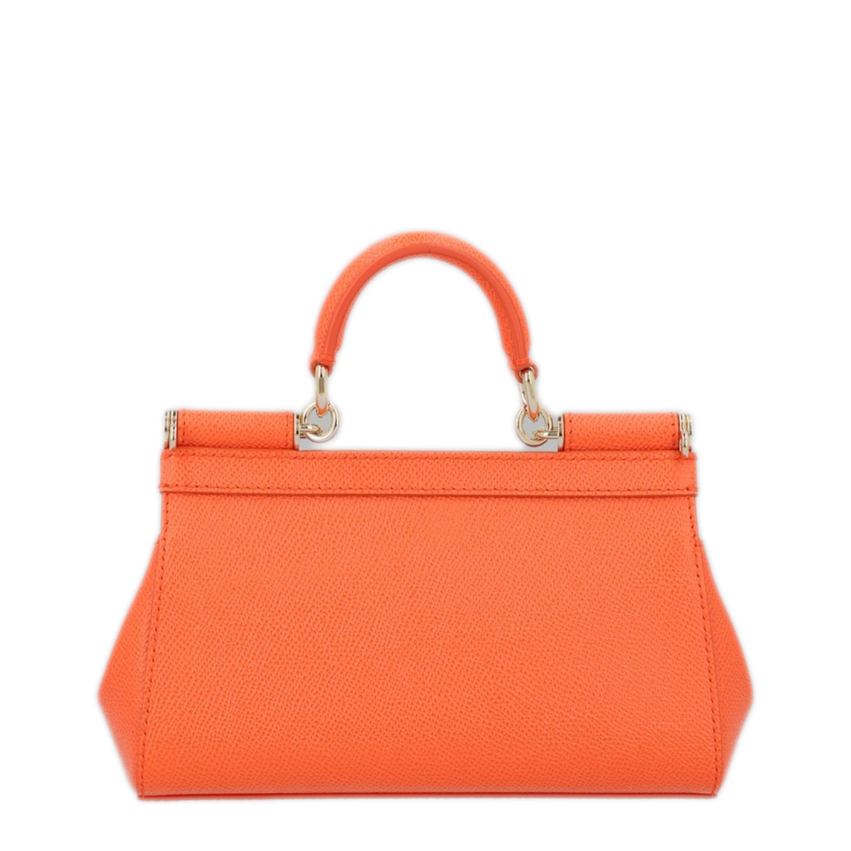 Sicily Calfskin Top-Handle Bag - Orange - Image 2