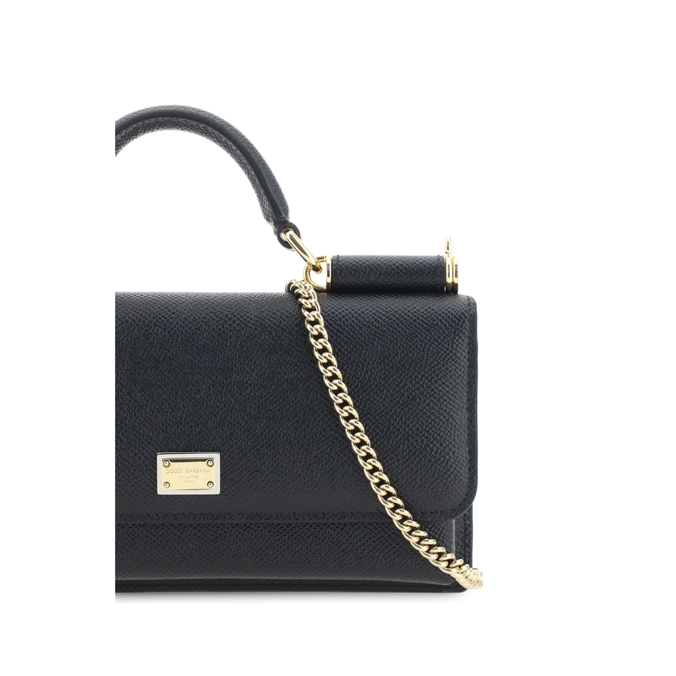 Micro Sicily UNI Calf Leather Clutch - Black - Image 4