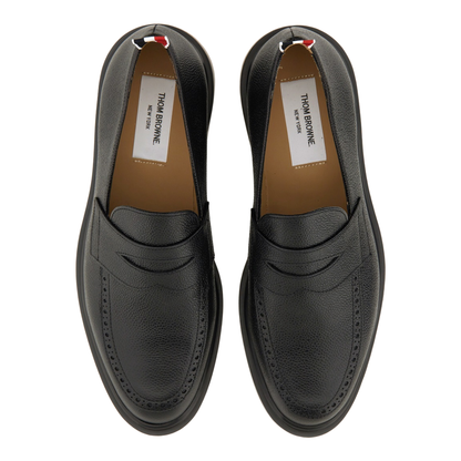 Black Leather Loafers - Image 2