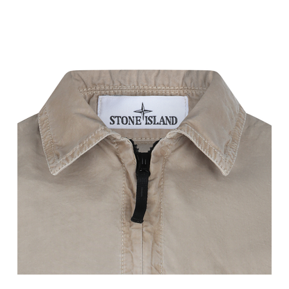 Brushed Organic Cotton Canvas Overshirt - Image 6