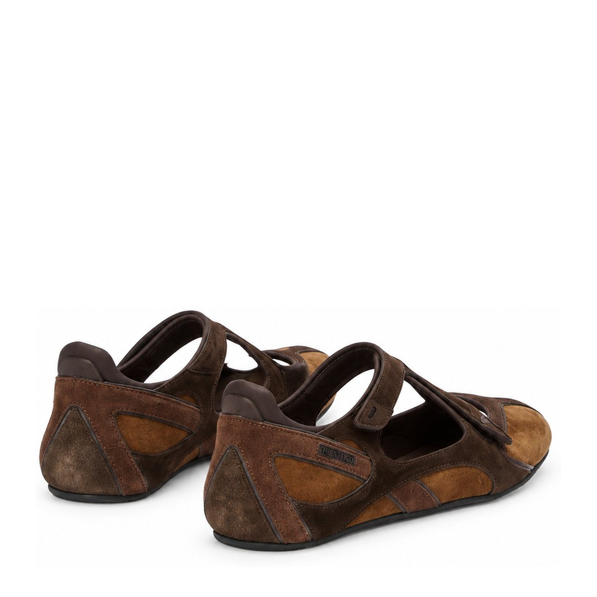 Floor 01 Suede Ballerina-Sneaker Flats In Brown - Image 4