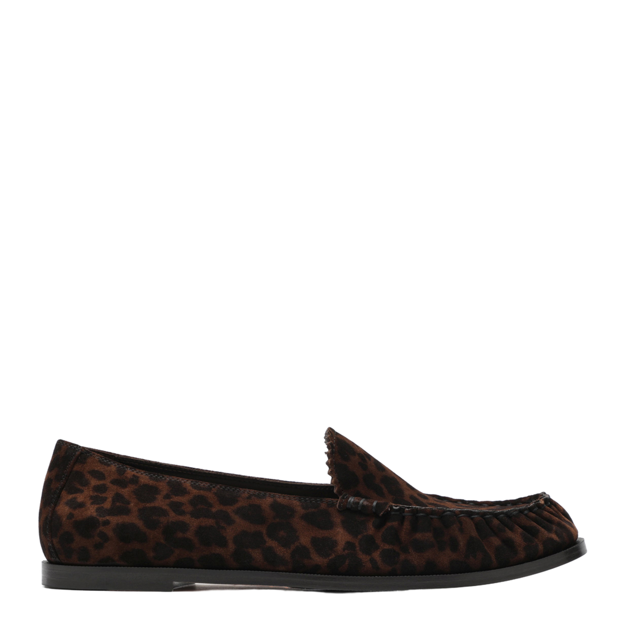 Leopard-print suede loafers - Image 1