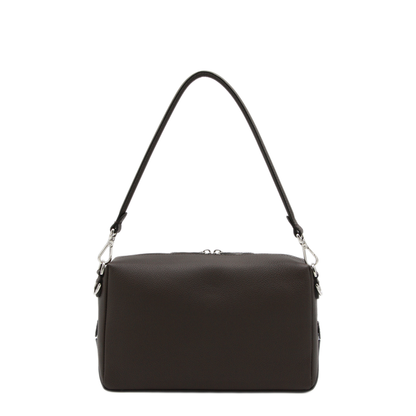 Lui Medium Leather Shoulder Bag - Chocolate brown - Image 4