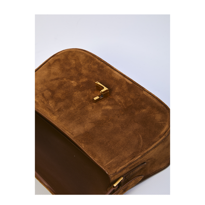 Solferino Medium Suede Shoulder Bags - Brown - Image 4