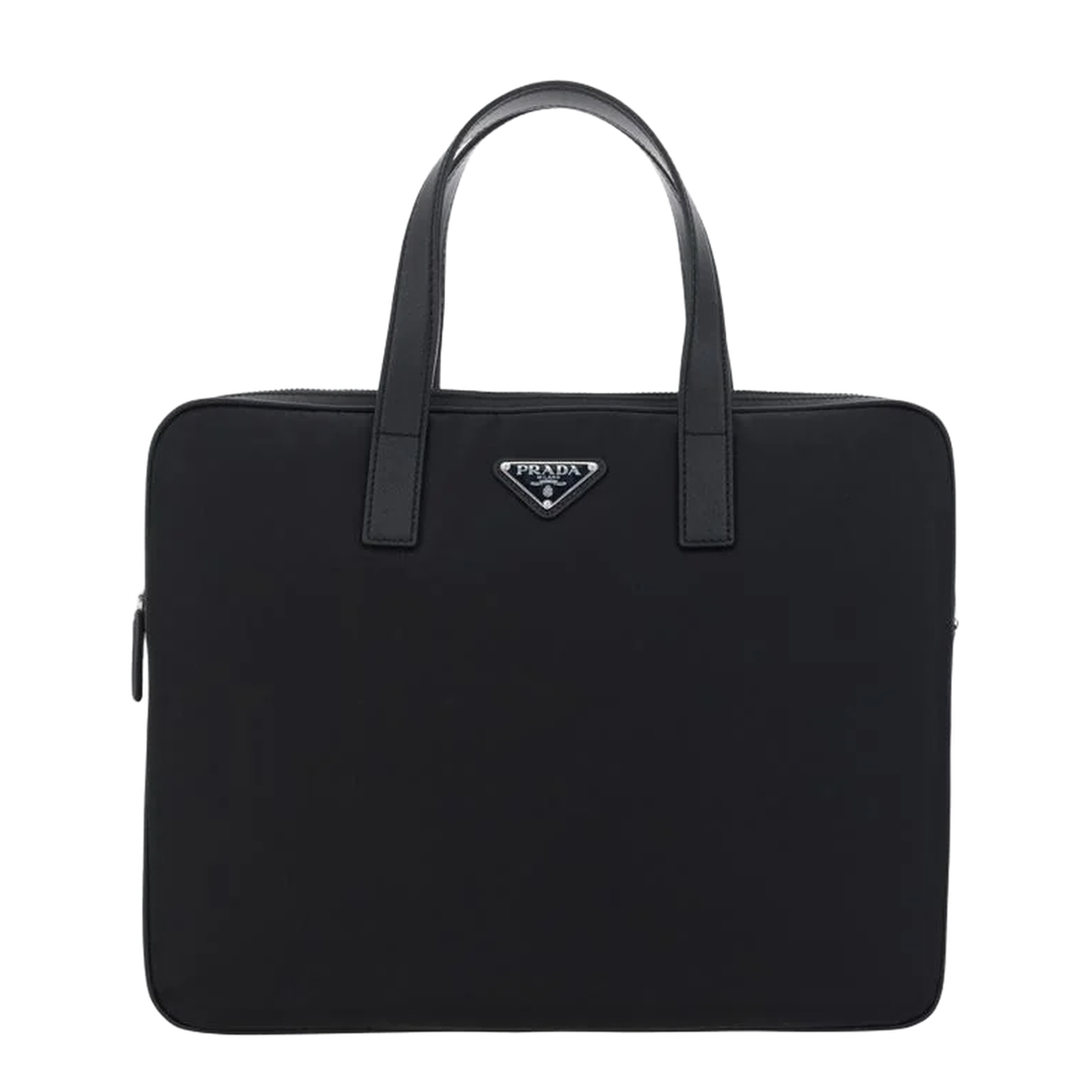 Re-Nylon Leather-Trimmed Briefcase - Image 1