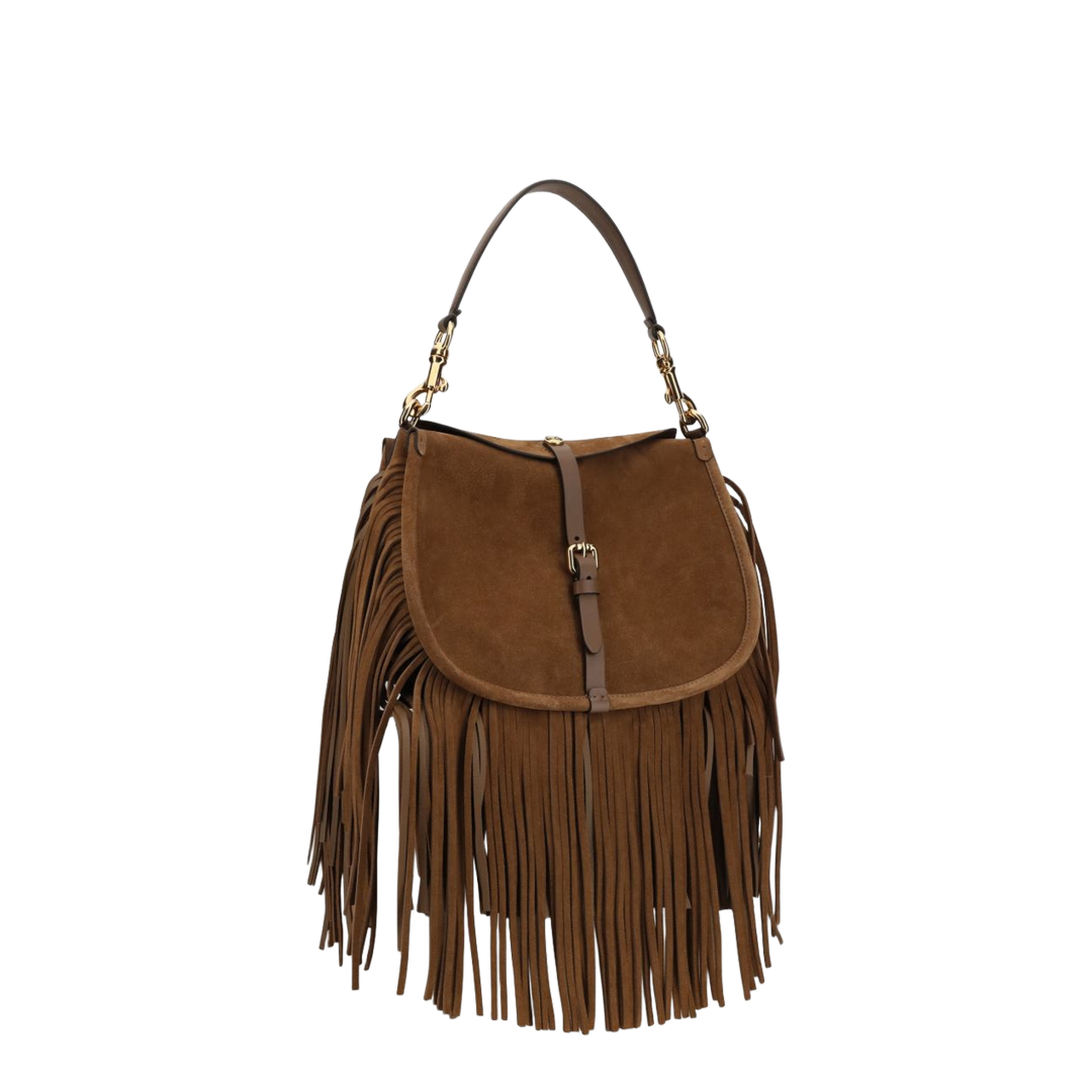 Pony Medium Calfskin Crossbody - Dark Sand - Image 4