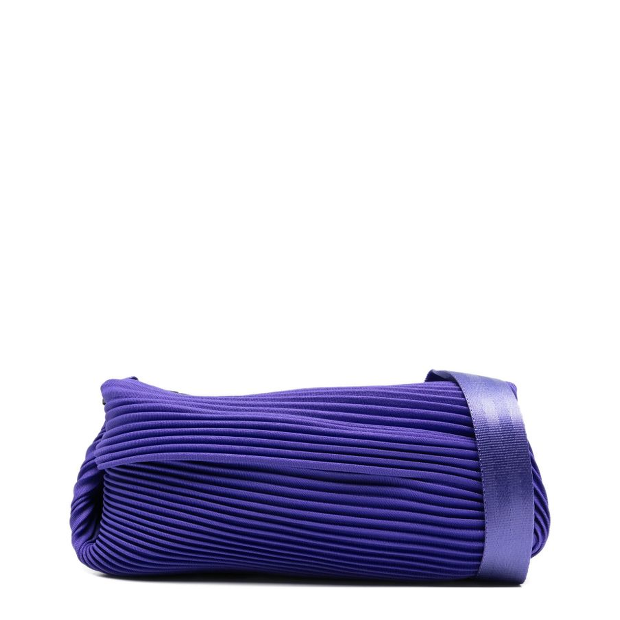 Bias Pleats Polyester Waist Bag - Purple - Image 1