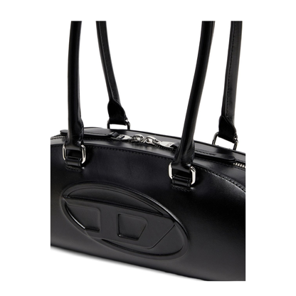 1DR Dome Elongated Leather Bowling Bag - Black - Image 4