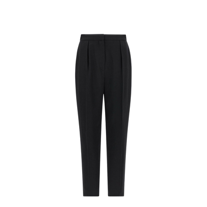 High Waist Tailored Grain De Poudre Pants - Image 1