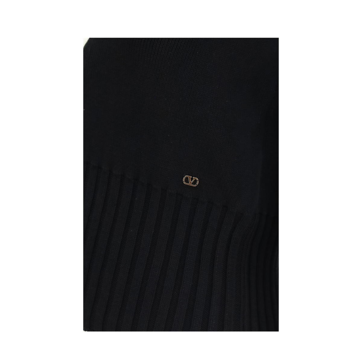 Bicolor V Neck Cardigan - Image 3