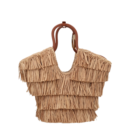 Goldentime Fringed Tote Bag - Image 3