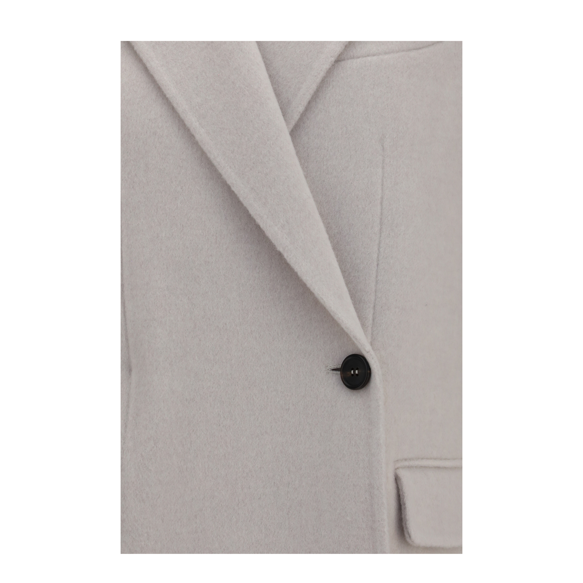 Single Breasted Wool And Cashmere Jacket - Image 3