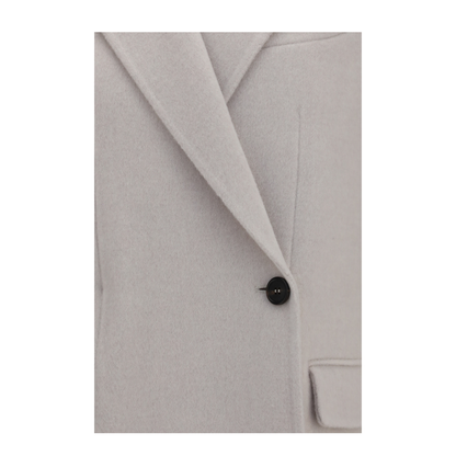 Single Breasted Wool And Cashmere Jacket - Image 3