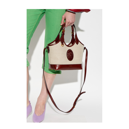 Rivière Canvas Tote - Brown/Beige - Image 2