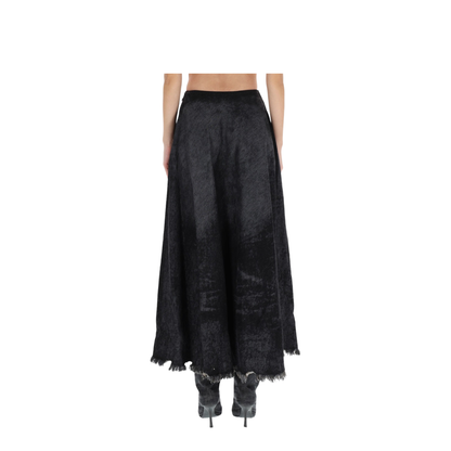 Full Skirt in Lasered Cotton-Hemp Denim - Image 4