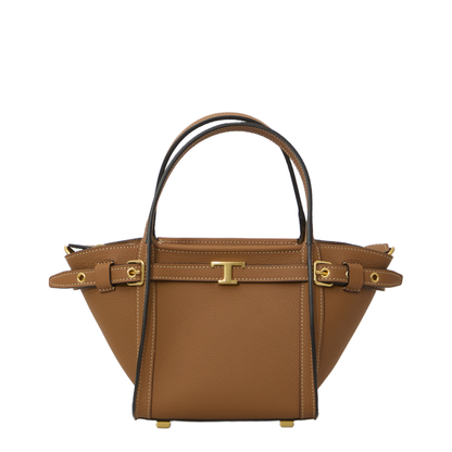 Mini Leather Shopping Bag - Image 1