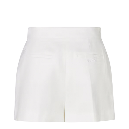 White Linen and Cotton Shorts - Image 2