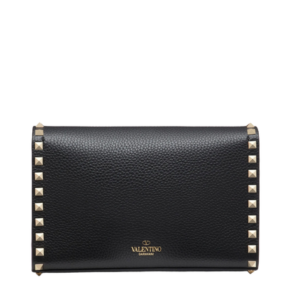Rockstud Small Garnet Calfskin Crossbody Bag - Image 3