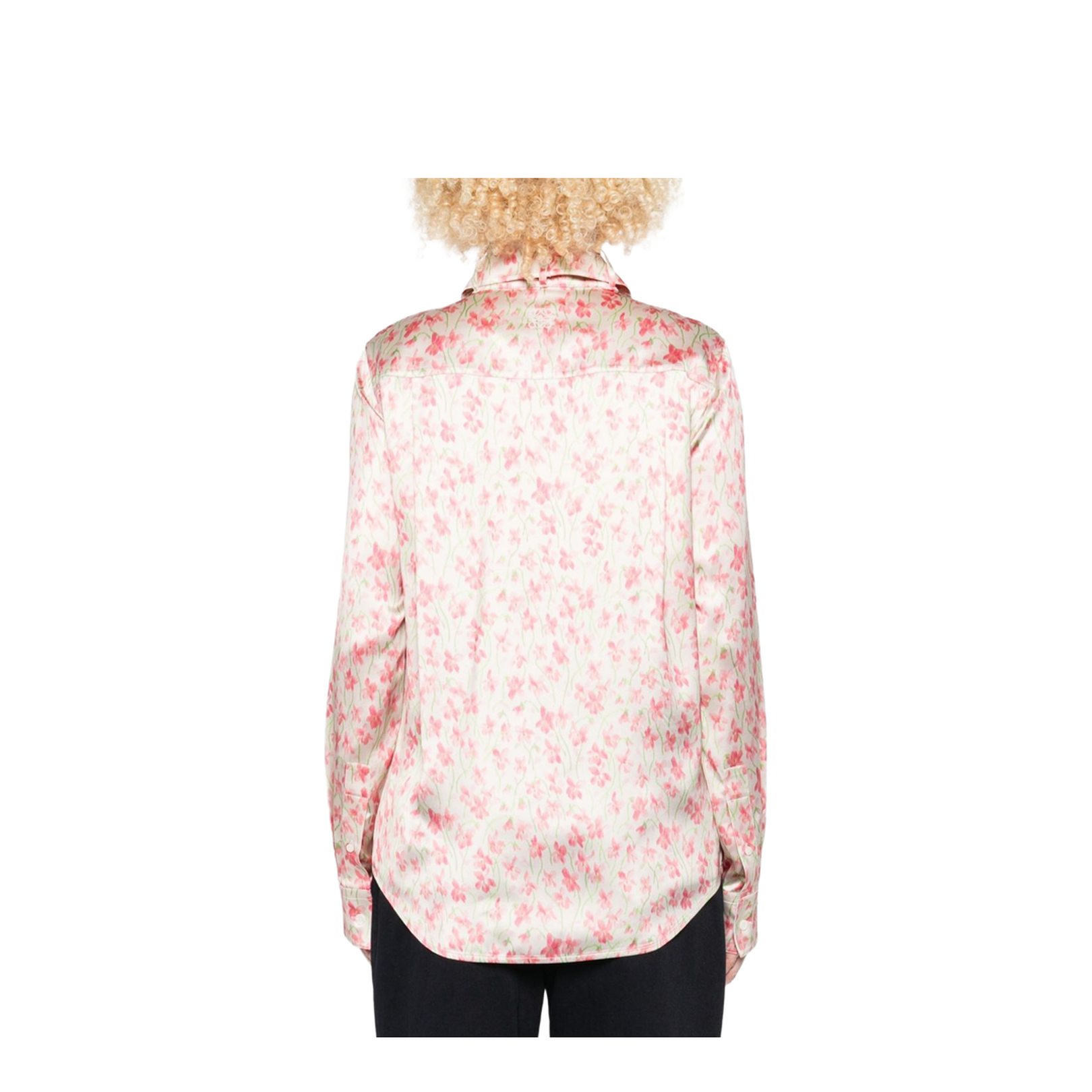 Shirt in Viscose White - Image 2