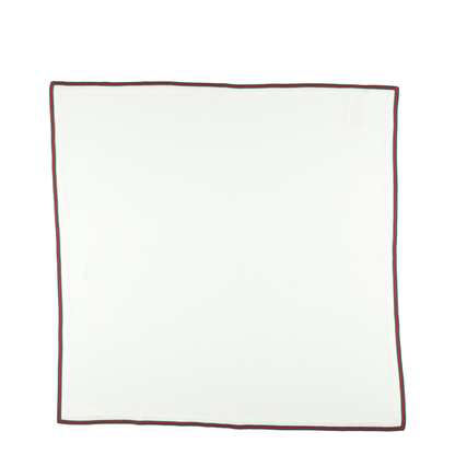 White Wool Blanket With Web Tape - Image 2